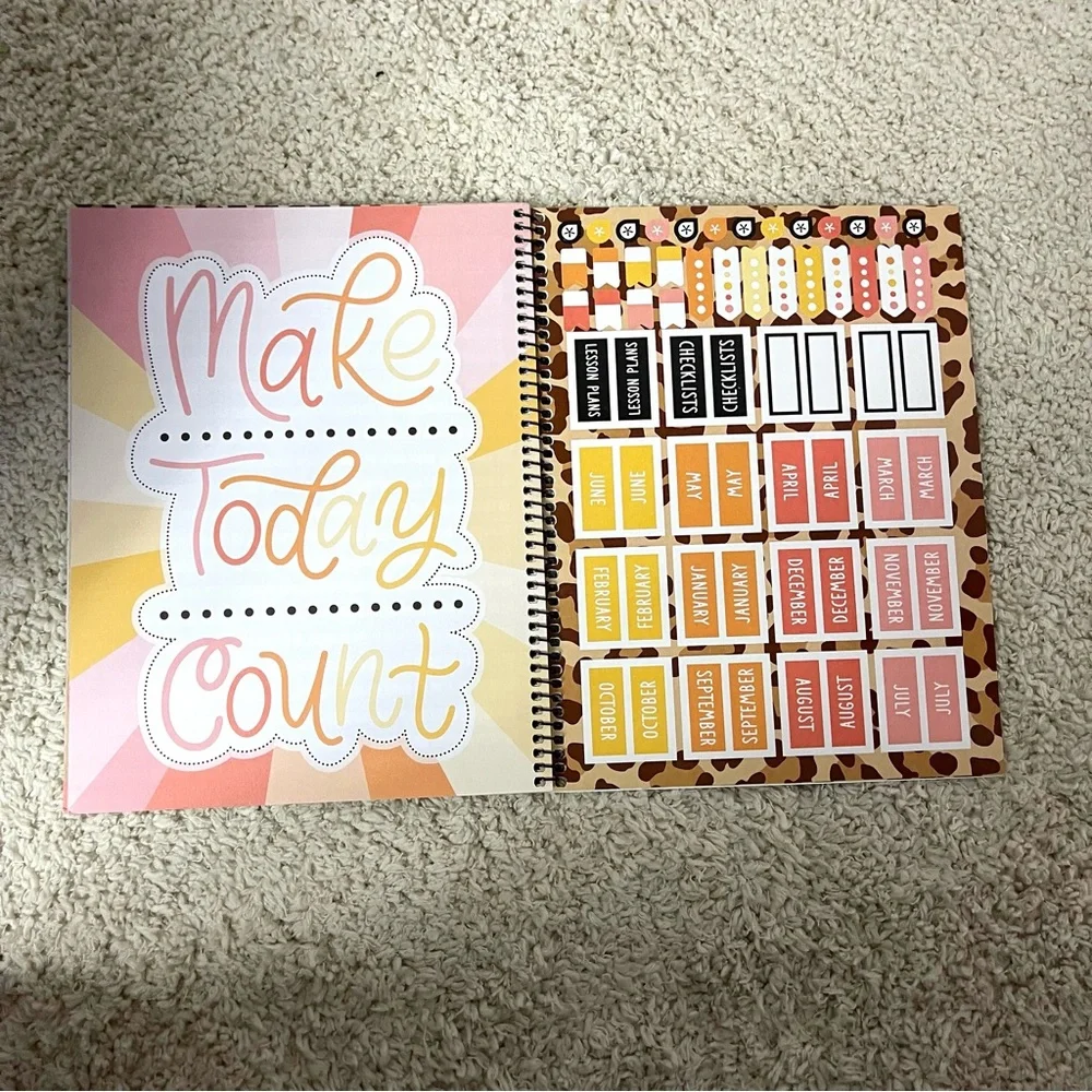 Animal Print Teacher Planner